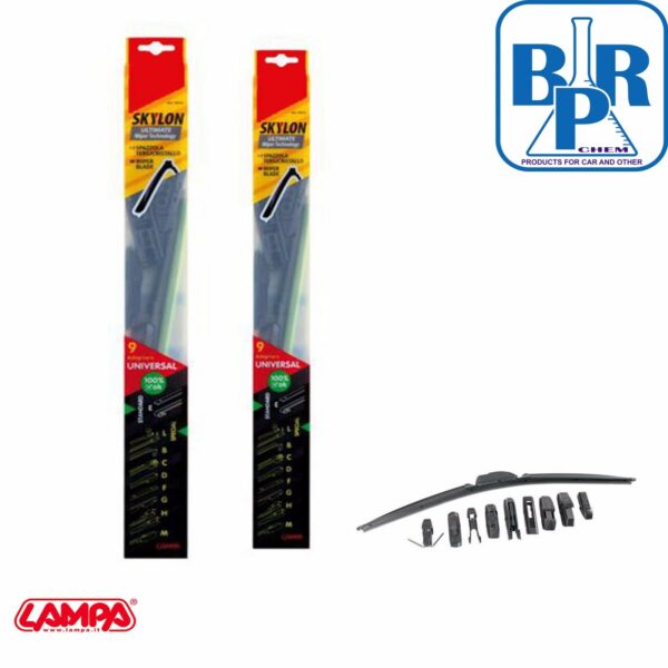 2 SPAZZOLE TERGICRISTALLO AEROTWIN ANTERIORI OPEL ASTRA H DAL 03/04 AL 12/09