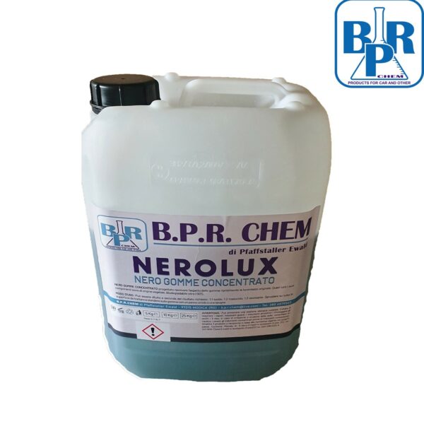 TANICA DA 10 KG BPR NEROLUX NERO GOMME LUCIDA PNEUMATICI PROFESSIONALE