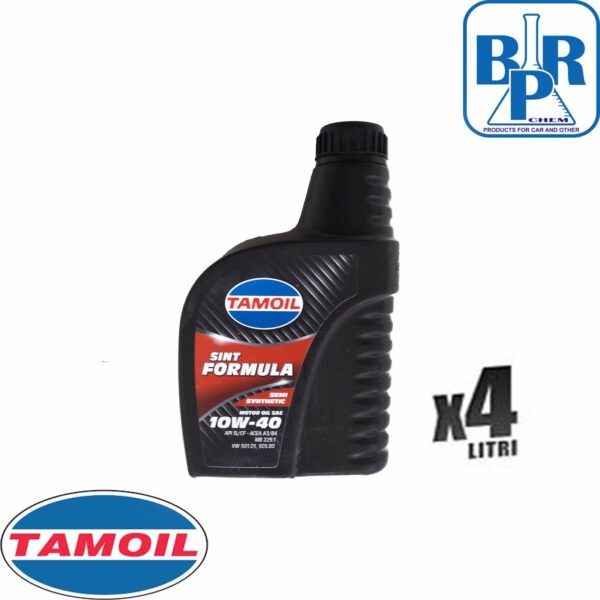 4 LITRI OLIO MOTORE AUTO TAMOIL SINT FORMULA SAE 10W40 SEMI-SINTETICO (LT.4)